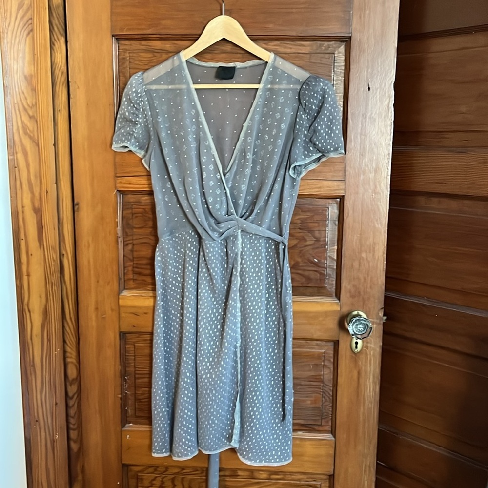 Silk Anna Sui Wrap Dress